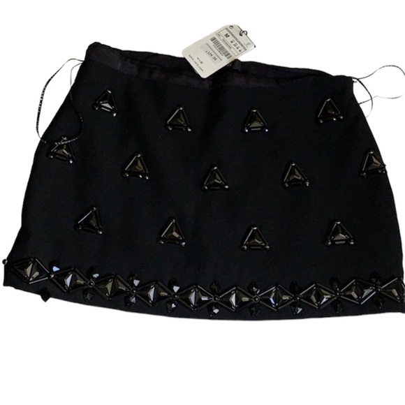 Zara women embellish miniskirt size medium goth whimsigoth - Picture 1 of 7